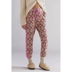 Anthropologie Daily Practice Printed Joggers Pants Size XS Pink Floral Print